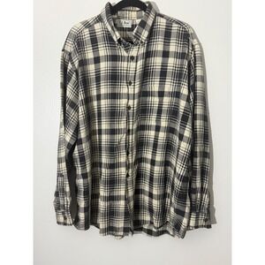 L.L. Bean Northwoods Flannel Shirt Plaid Button Up Long Sleeve X-Large